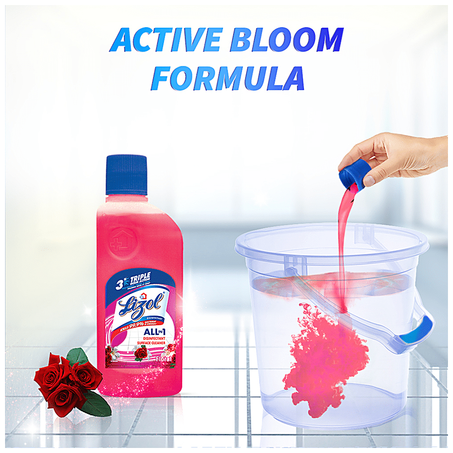 LIZOL ALL IN 1 DISINFECTANT SURFACE CLEANER FLORAL 200ml