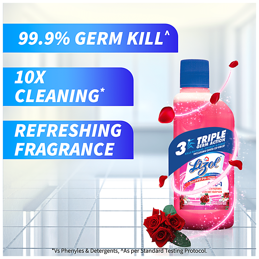 LIZOL ALL IN 1 DISINFECTANT SURFACE CLEANER FLORAL 200ml
