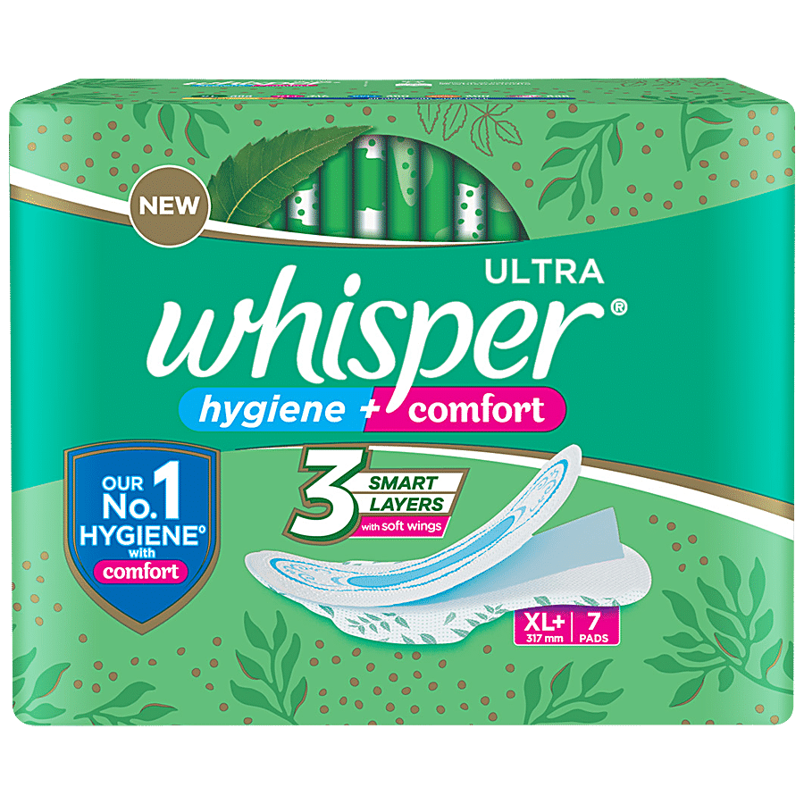 Whisper Choice Aloe Vera Sanitary Pads, 7 Pcs