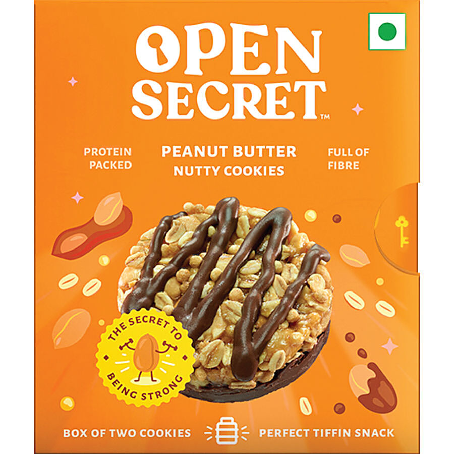 Open Secret Peanut Butter Nutty Cookies Tiffin Box, 25 gm