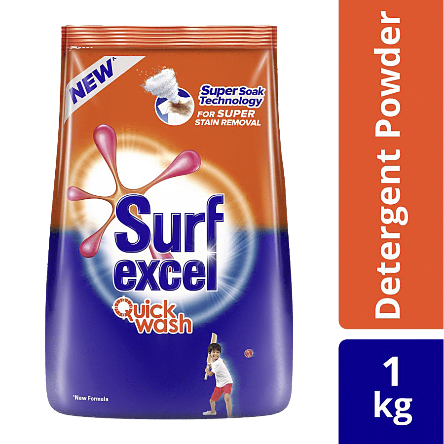 Surf Excel Quick Wash Powder, 1 Kg