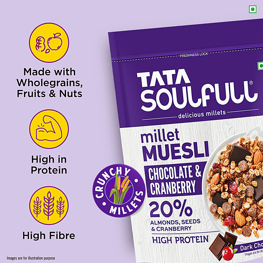 MILLET MUESLI CHOCOLATE & CRANBERRY