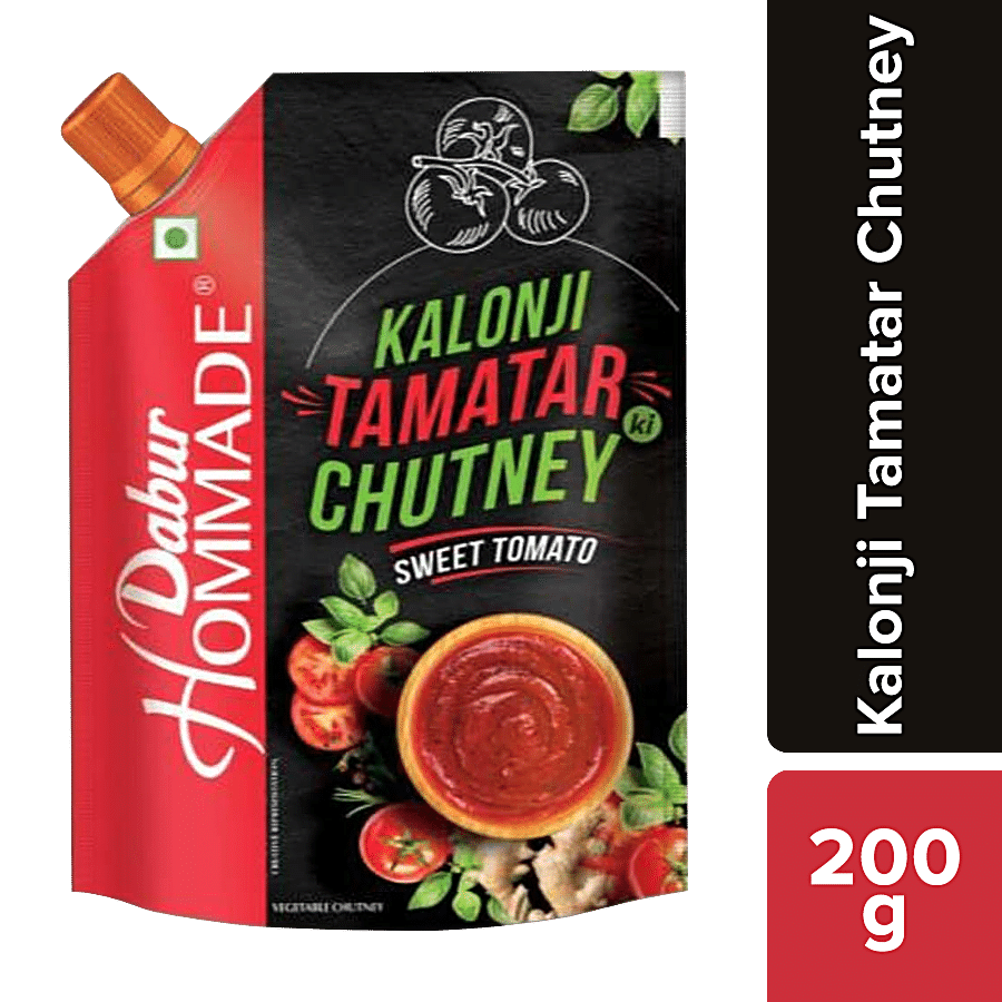 Dabur Hommade Kalonji Tamatar Chutney, 200 gm