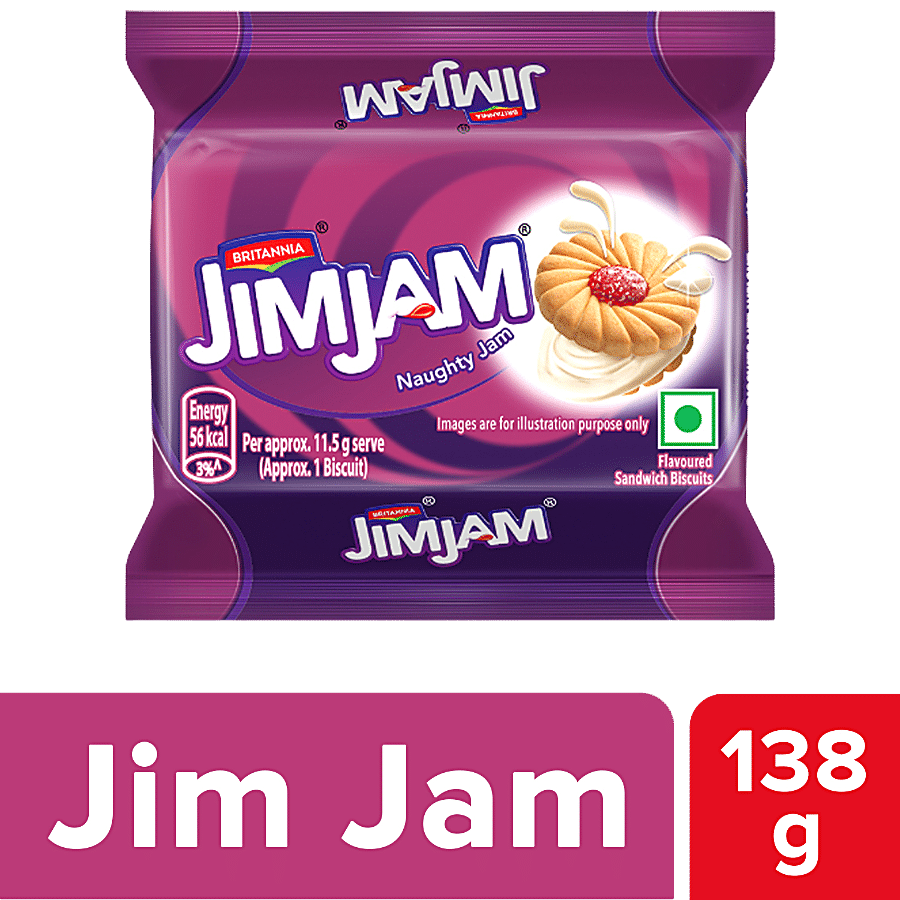 Britannia Jim Jam Biscuits, 138 gm