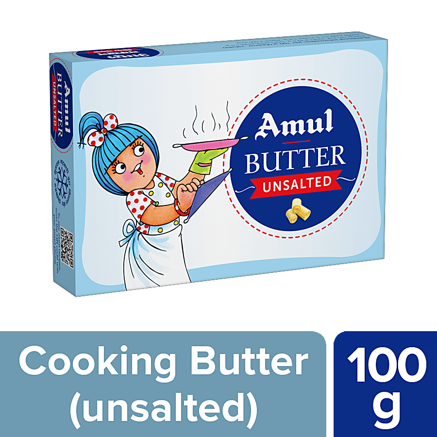 Amul Butter - Unsalted, 100 g Carton