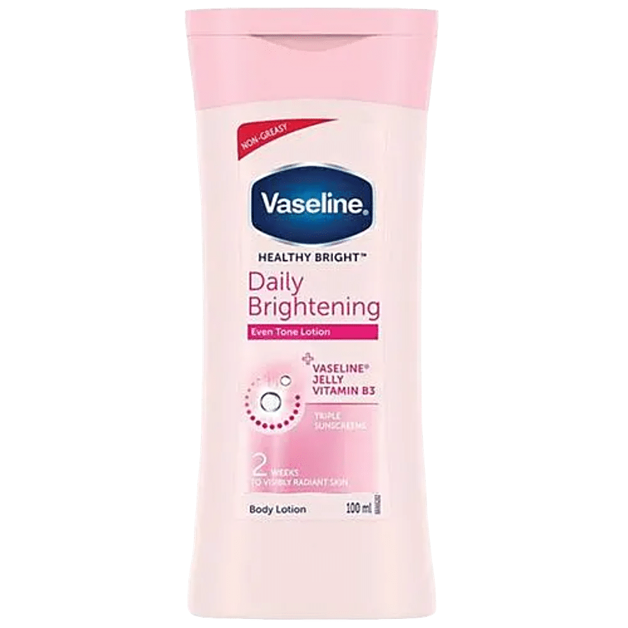 Vaseline Daily Brightening Body Lotion - For Healthy & Glowing Skin With Niacinamide, 90 ml