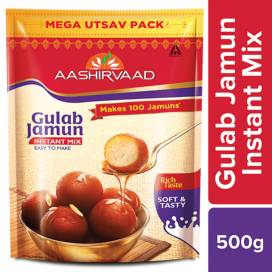 Aashirvaad Gulab Jamun Instant Mix, 500 g Pouch